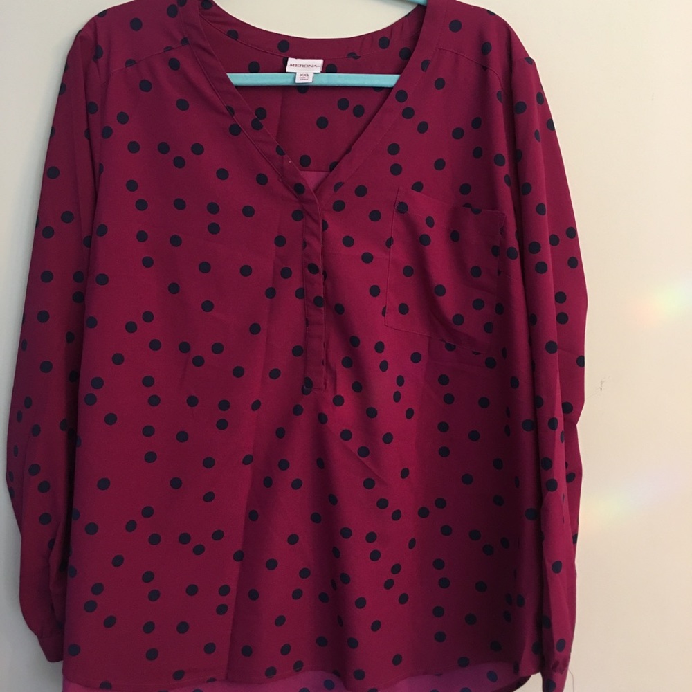 Cranberry Button-Down